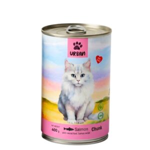שימורי לחתול אורבן נתחי בשר בטעם סלמון 400 גרם Urban Salmon Chunk