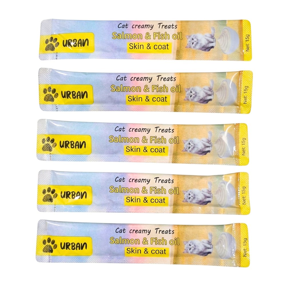 חטיף נוזלי לחתול Urban Salmon & Fish Oil