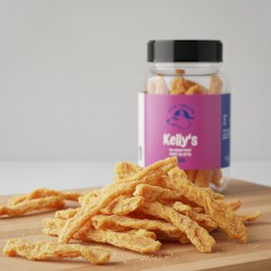 חטיף רצועות חזה עוף מיובש לכלבים – Kelly's – תמונה 2