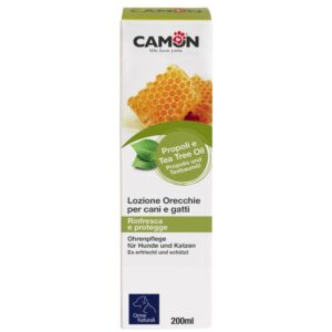 תרחיץ אוזניים לכלבים וחתולים Camon - לניקוי עדין ושמירה על ההיגיינה (200 מ"ל) – תמונה 2