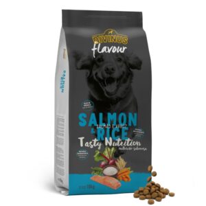 סלמון לכלבים בוגרים - שק מזון 18 קילו של חברת divinus pet nutrition