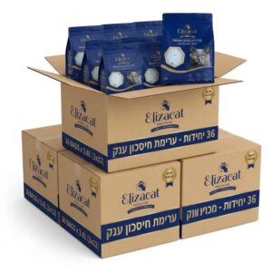 חול קריטסל לחתול במבצע ענק של 36 יחידות