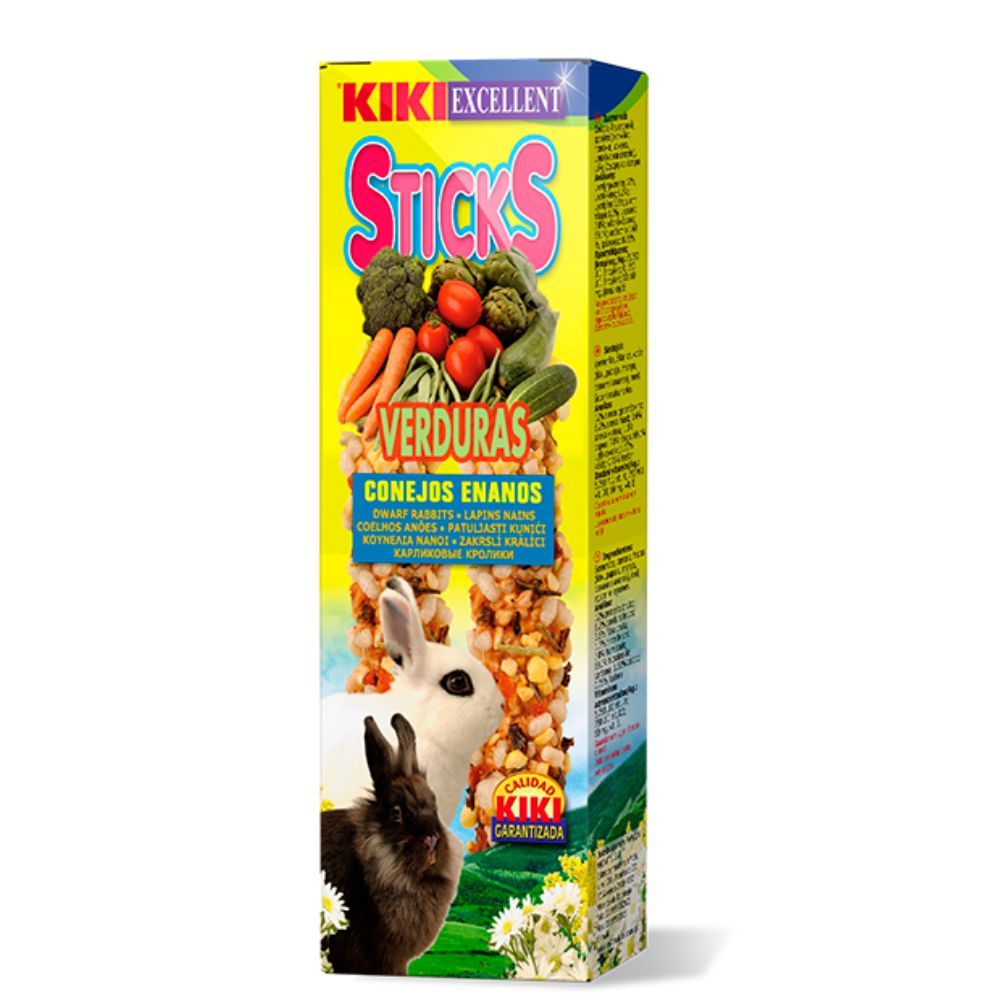חטיף כרסום לארנבים, 2 מקלות דבש וירקות | קיקי - iPets