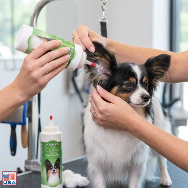 אבקת אוזניים לכלבים Bio-Groom Ear Fresh למריטת שיער וניקוי