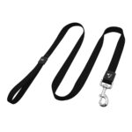 רצועת ניילון שחורה לכלב של מותג דוקו DOCO Signature Nylon Leash בגוון שחור.